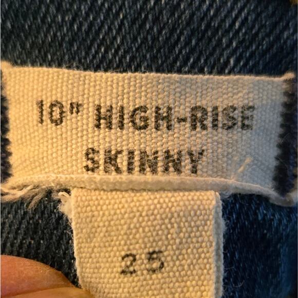 Madewell 10" high rise skinny, size 25 - Picture 4 of 5
